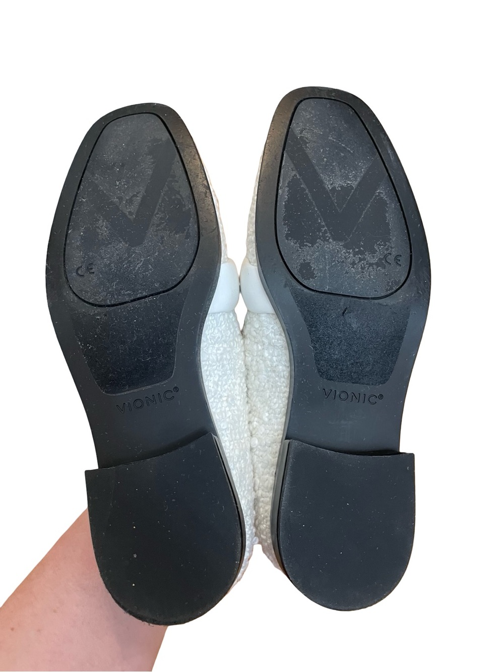 Vionic Mylene White Bouclé Loafers - Picture 15 of 16
